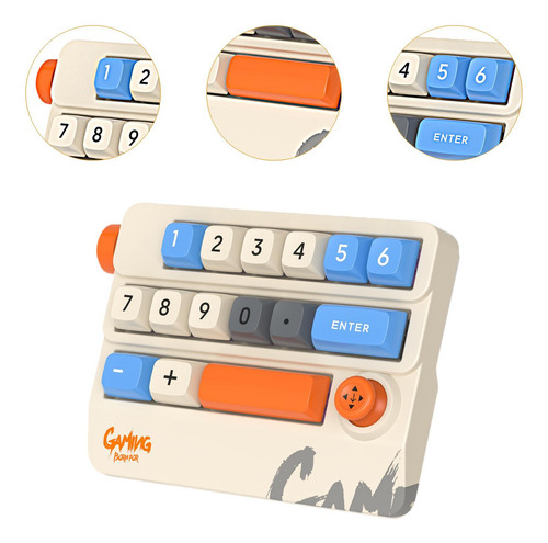 Teclado De Juego Numérico Teclado Mecánico De Fondo Caqui