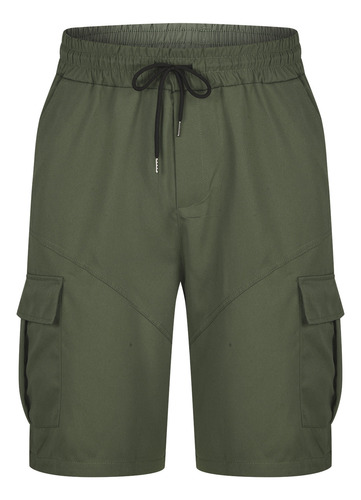 Pantalón Para Hombre De Color Liso Con Bolsillos Con Cordón