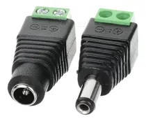Comprar 5 X Par Conectores Corriente 12v Dc Hembra Y Macho Plug Cctv