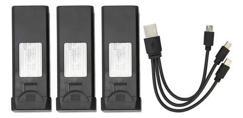 Batteries 3.7V 1800mAh + Hélices + Cadre De Protection Pour Drone Mini X226 / X226 VR - Lot De 3 Batteries - Pièces De Rechange - 9