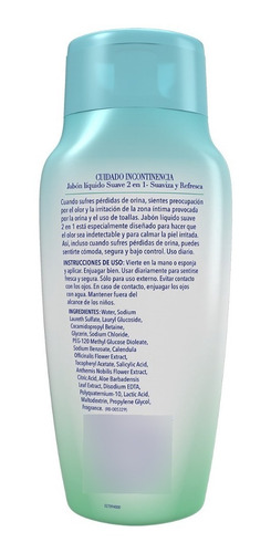 Benzal Wash Shampoo Íntimo 2 En 1 Cuidado Incontinencia