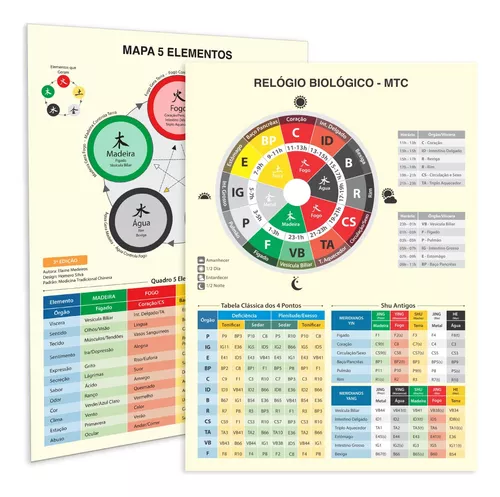 Mapa 5 Elementos (Pequeno) - NutriEvas - Especializada em Medicina  Tradicional Chinesa