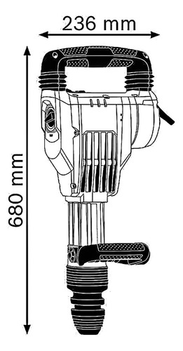 Martelo De Demolição Suzer 11kg Azul 11316 VC Premium 220v Profissional 1700w