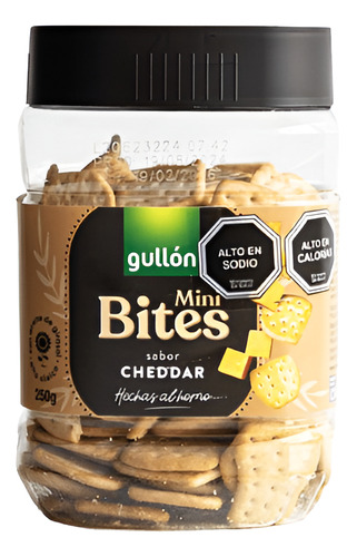 Galleta Gullón Mini Bites Sabor Cheddar 250g