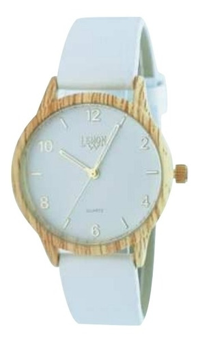 Reloj Lemon Malla Pu Color Blanco  Modelo L1546-14