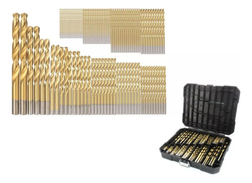 Jogo 99 Brocas Aço Rápido 1,5 A 10 Mm Com Maleta Snel Ferramentas