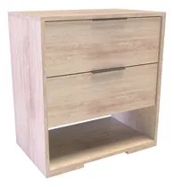 Comprar Mesa De Luz Reflex 2 Cajones Nicho Cajonera Minimalista Mate Pino Cascina