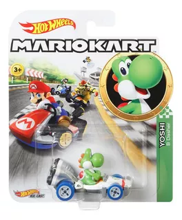 Yoshi B-dasher - Mariokart - Hotwheels Color Verde
