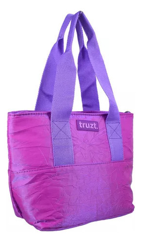 Lonchera Juvenil Mujer Truzt Morada Brillosa 174675 Color Violeta