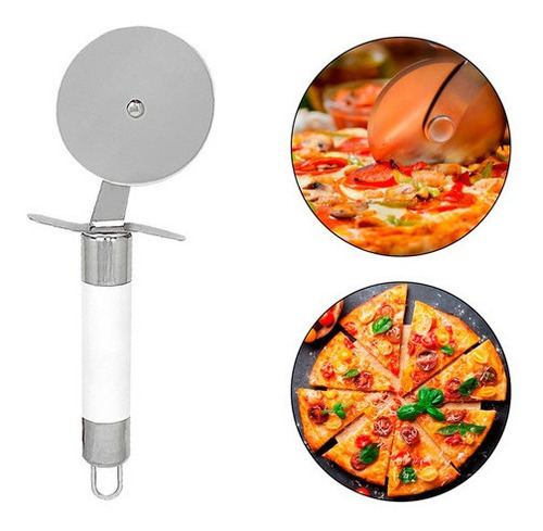 Cortador Para Pizza Profissional Lâmina Aço Inox