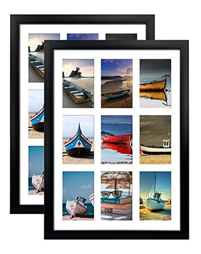 Horlimer 4x6 Picture Frames Collage With 9 Openings, Set Of