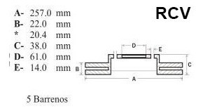 Disco Frenos Delantero Para Chrysler Neon  2001 Se