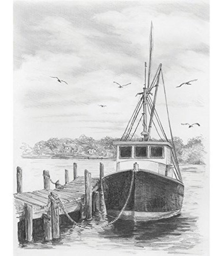 Darice, Dibujar Fácil Barco De Pesca Dwo | Envío gratis