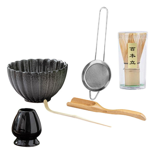 Juego De Batidores Matcha De 6x, Accesorio Japonés Gris