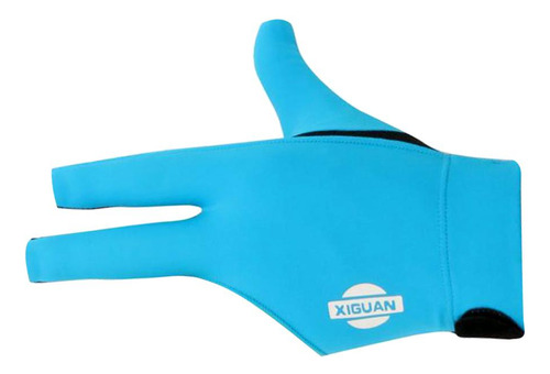 Guante De Mano De Billar Elástico De Azul Como Se Describe