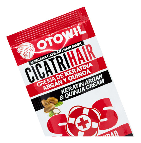 Otowil Cicatrihair Mascara Capilar Keratina Argan X24 Sobres