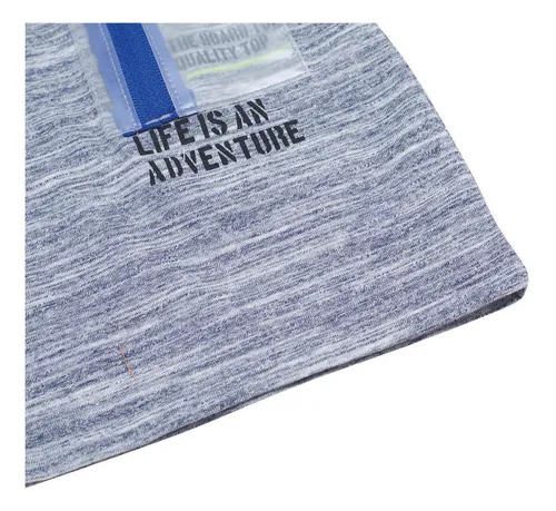 Polera Bebé Niño M/l Azul Pillin
