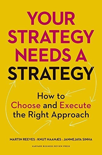 Your Strategy Needs A Strategy : How To Choose And Execute The Right Approach, De Martin Reeves. Editorial Harvard Business School Publishing, Tapa Dura En Inglés