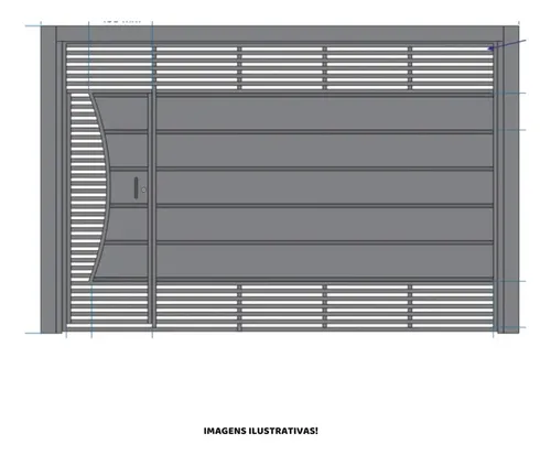 Projeto Portão Basculante + 1800 Modelos/imagens De Portões | MercadoLivre