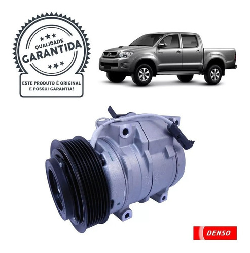 Imagem 2 de 3 de Compressor Ar Cond Hilux 3.0 2005 A 2015 Original Tm 7040