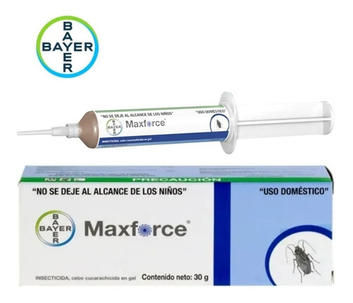 Imagen 1 de 4 de Jeringa Maxforce Mata Cucarachas Gel 30g Lote De 10 Piezas