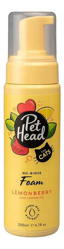Pet Head Espuma Sin Enjuague Para Gato Lemonberry 200 Ml
