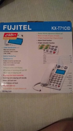 Imagen 7 de 7 de Telefono Fijo Fujitel Para Casa U Oficina Kx-t71cid