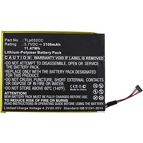 Bateria Digital Para Tablet Alcatel Tlp032cc (li-pol 3,7 V