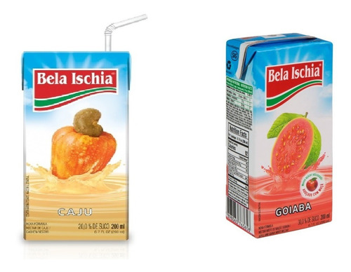 Suco Pronto Goiaba E Caju Bela Ishia 200ml- 10 Unidades