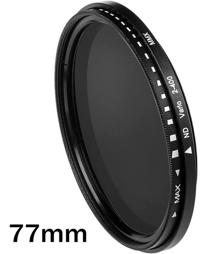 Imagen 8 de 10 de Filtro Nd Variable Diámetro 77mm | 2 A 400 | 9 Pasos De Luz.