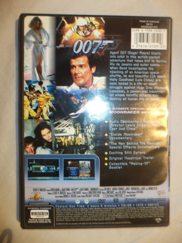 Dvd. Moonraker (007: Misión Espacial). Importada (Usado)