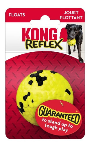 Juguete Kong Pelota Perro Reflex Grande Fluo Flotante Color verde fosforecente