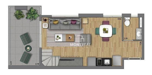 Imagem 19 de 23 de Cobertura À Venda, 66 M² Por R$ 1.003.930,00 - Consolação - São Paulo/sp - Co0059