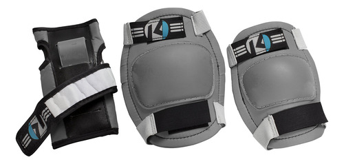Kryptonics Starter Rodilla, Codo, Muñeca Pad Set Gris