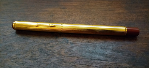 Lapicera Parker Made In U.k Enchapada En Oro 22k 