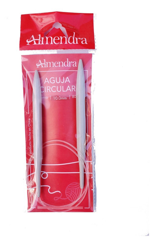 Agujas Circulares 10mm Almendra 80cm Importadas Faisaflor