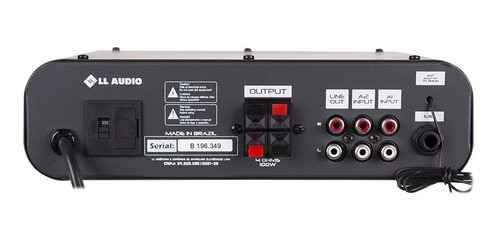 Imagem 3 de 4 de Amplificador Ll Nca Sa 100 Bt 100w - Usb Fm Sd Mic Bluetooth
