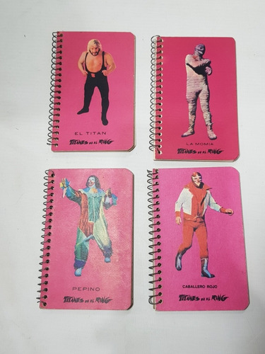 Imagen 10 de 10 de Titanes En El Ring Antiguo Banderín + Libretas Mag 58272