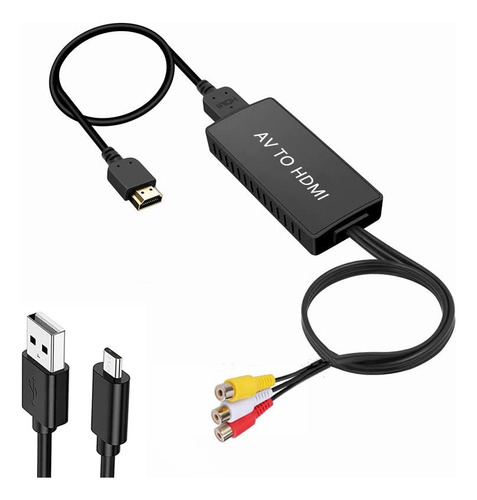 Compatible Con Xbox - Bd&m Convertidor Rca A Hdmi, Adaptado.