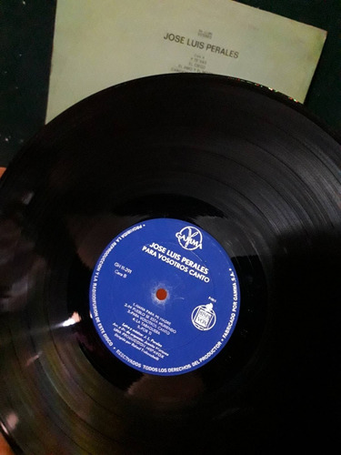 Lp Jose Luis Perales Para Vosotros Canto/sueño De Libertad (Usado)