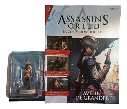 Assassin Creed # 09 Aveline De Grandpre Figura Con Revista (Usado)