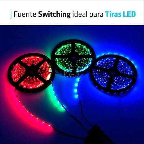 Imagen 5 de 10 de Fuente 12v 5a Transformador Switching Led Pack 10 Cuotas