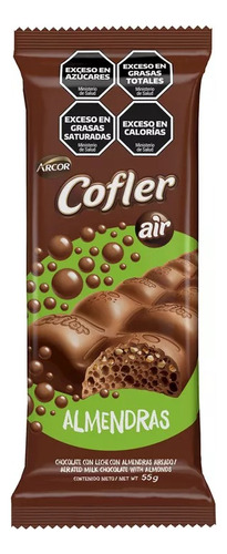 Chocolate Con Almendras Cofler Air X 10 Un Srj