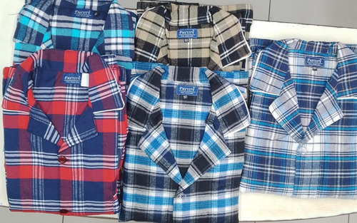 Imagen 2 de 8 de Pijama Hombre Invierno Abotonado Casaca Prendida Viyela
