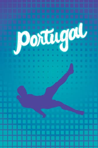 Cuaderno De Futbol Portugal: Estilo Cuadros De 6x9 100 Hoja