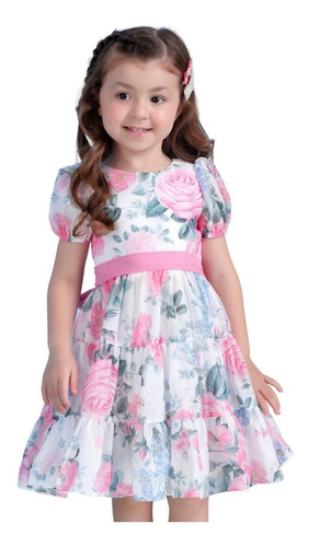 Vestido De Festa Infantil Petit Cherie Wonderful Pink 21056