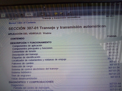 Manual Para Transmisión Automática Windstar 99-02 En Español (Usado)
