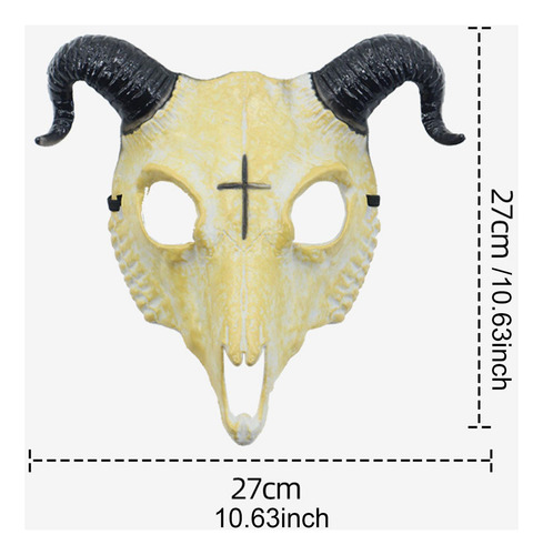 Máscara De Halloween Con Forma De Calavera De Oveja Para Máscara De Cabra