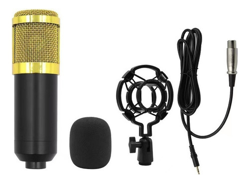 Kit Profesional Microfono Bm 800 Condensador Cardioide Gold