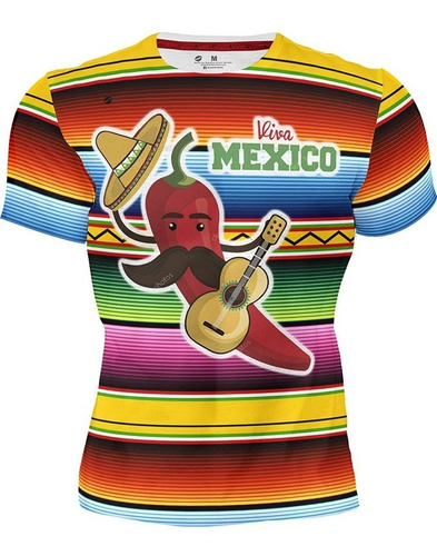 Playera Sublimada Full Print Viva Mexico 173 Caballero